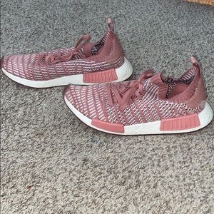 pink and white Adidas Running shoes!